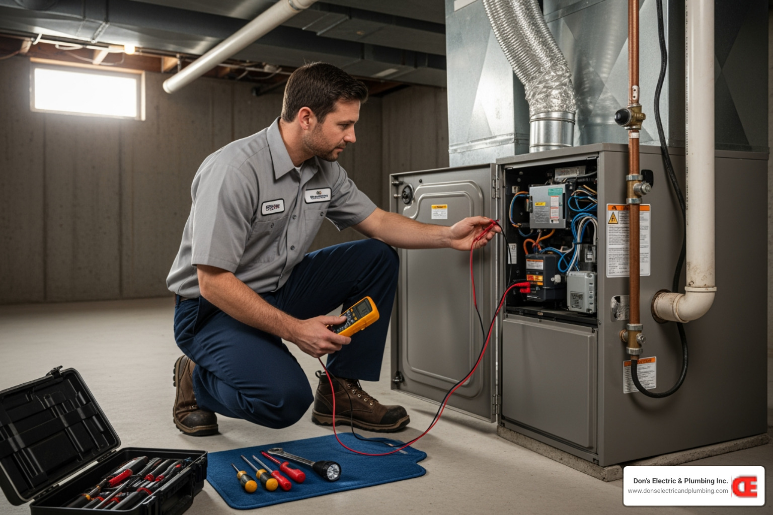 technician performing a tune-up on a furnace - hvac maintenance plan cobleskill ny technician performing a tune-up on a furnace - hvac maintenance plan cobleskill ny
