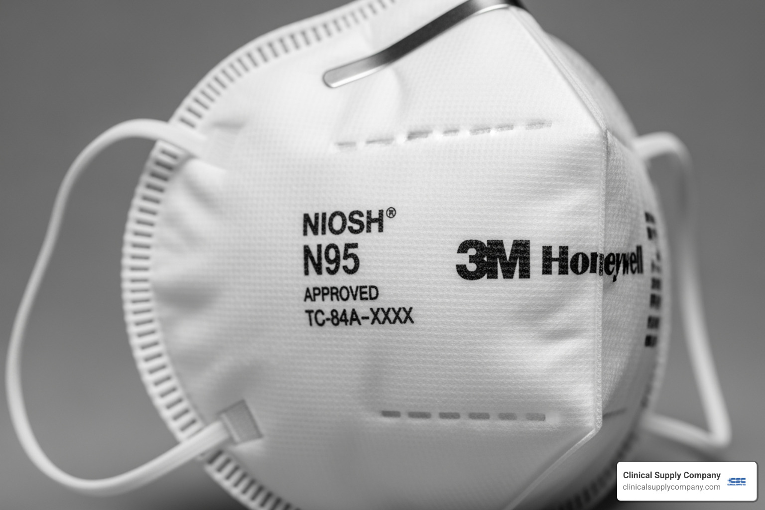 branded N95 mask showing NIOSH markings - where to buy surgical masks