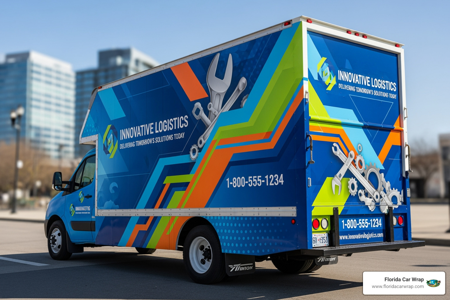 vibrant eye-catching box truck wrap - Commercial vehicle wraps vibrant eye-catching box truck wrap - Commercial vehicle wraps