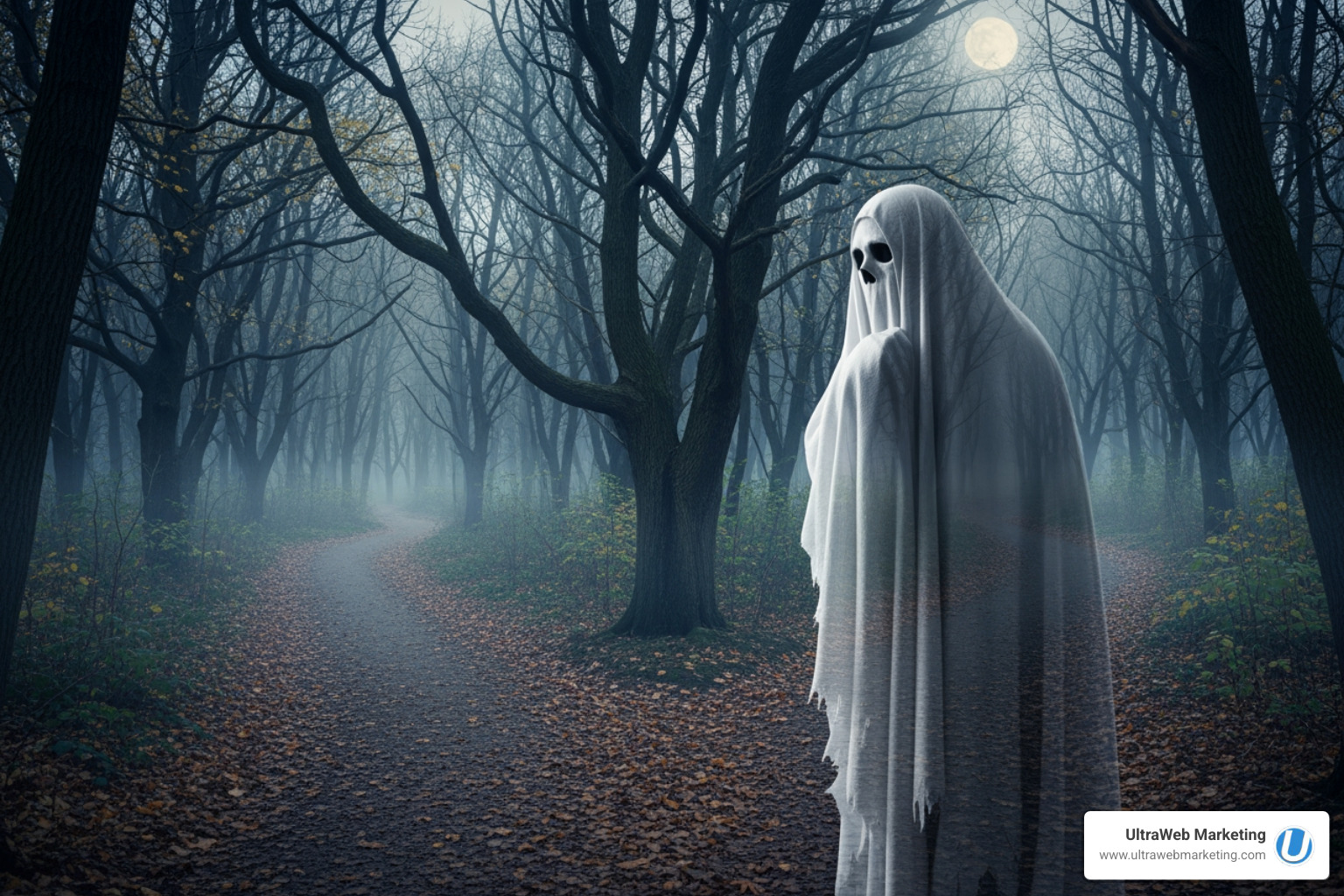 Halloween-themed image of a ghost making a choice between two spooky paths - Ecommerce payment integration Halloween-themed image of a ghost making a choice between two spooky paths - Ecommerce payment integration