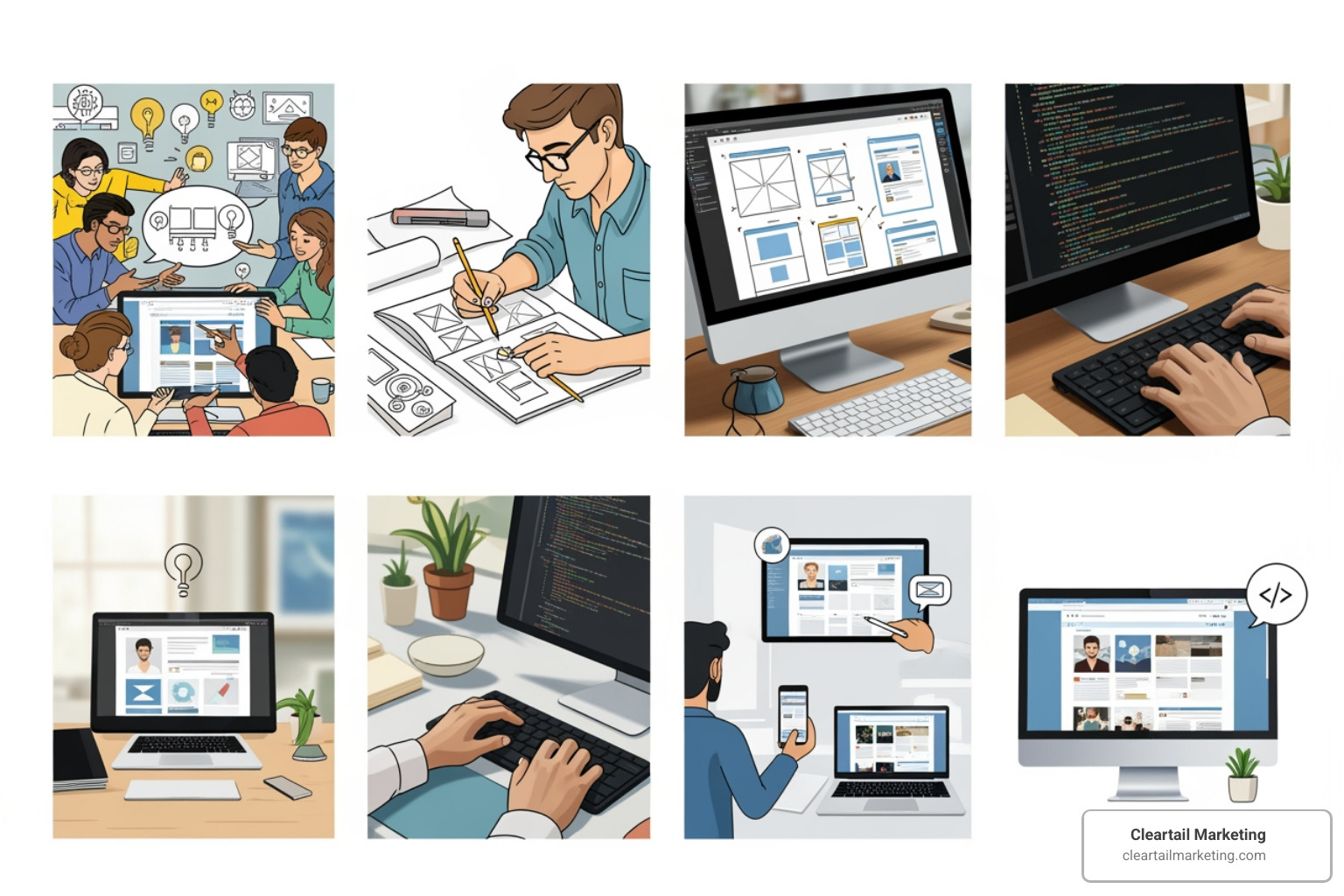 6-STEP WEB DESIGN PROCESS FROM INITIAL CONSULTATION TO POST-LAUNCH SUPPORT - WEBSITE DESIGN CHICAGO