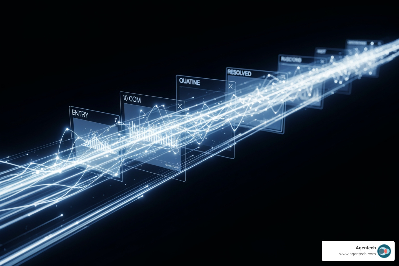 A clear workflow diagram for a streamlined claims process, starting with Digital FNOL (First Notice of Loss), moving through AI-powered triage and segmentation, automated data extraction and documentation, human adjuster review for complex cases, proactive communication with policyholders, and culminating in efficient settlement and payment. Arrows indicate the flow, and small icons represent technology integration at each step. - Efficient claims handling