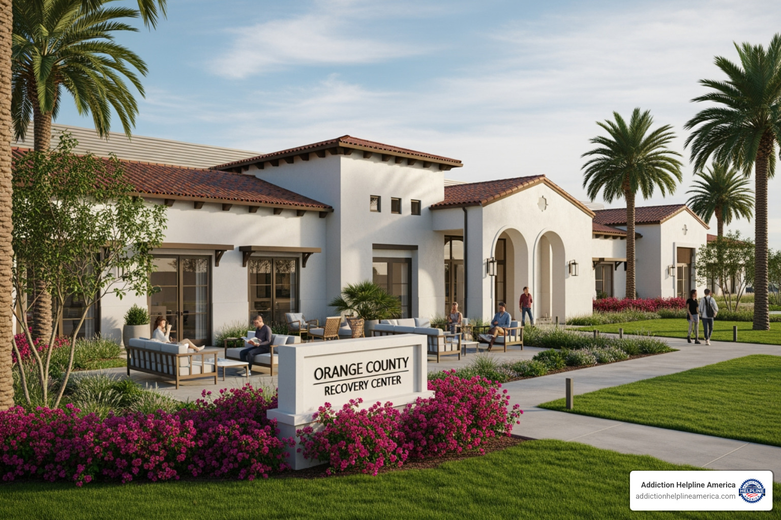 Person holding an insurance card and reviewing a document - Orange County rehab centers