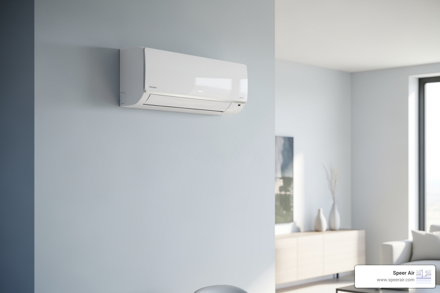 modern sleek ductless mini-split unit on a wall - high efficiency hvac installation northern nj modern sleek ductless mini-split unit on a wall - high efficiency hvac installation northern nj