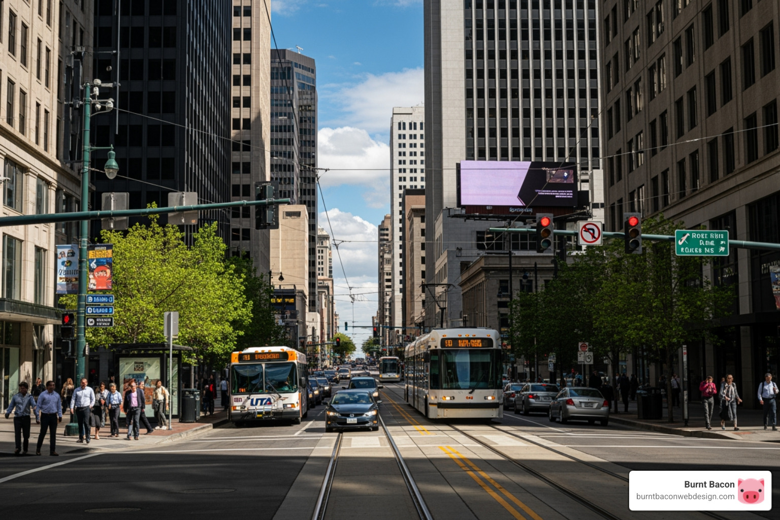 busy street in a Salt Lake City business district - website development salt lake city busy street in a Salt Lake City business district - website development salt lake city