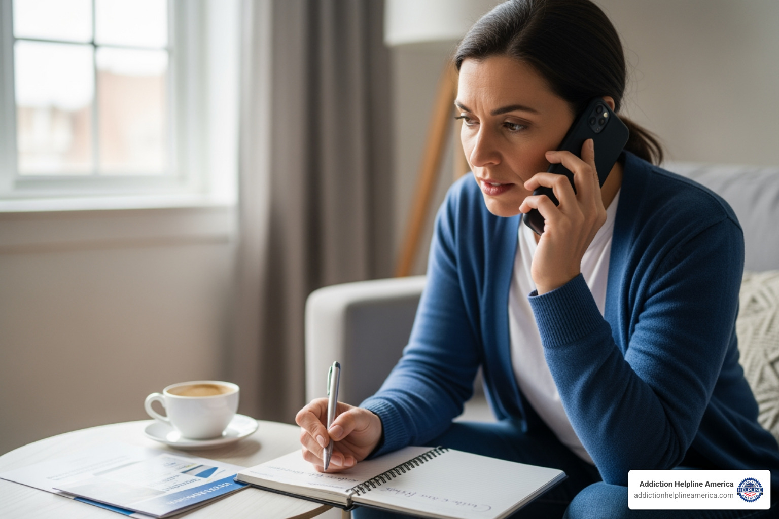 person on the phone getting answers about treatment - IOP program Costa Mesa person on the phone getting answers about treatment - IOP program Costa Mesa