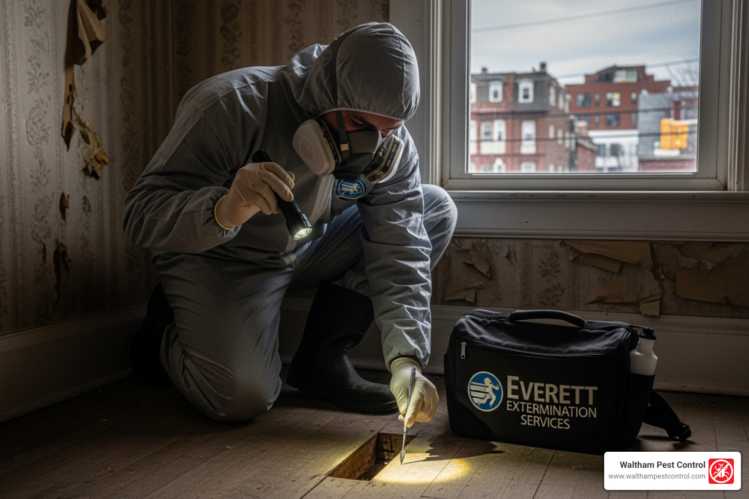 rodent droppings next to a coin for scale - exterminator everett ma