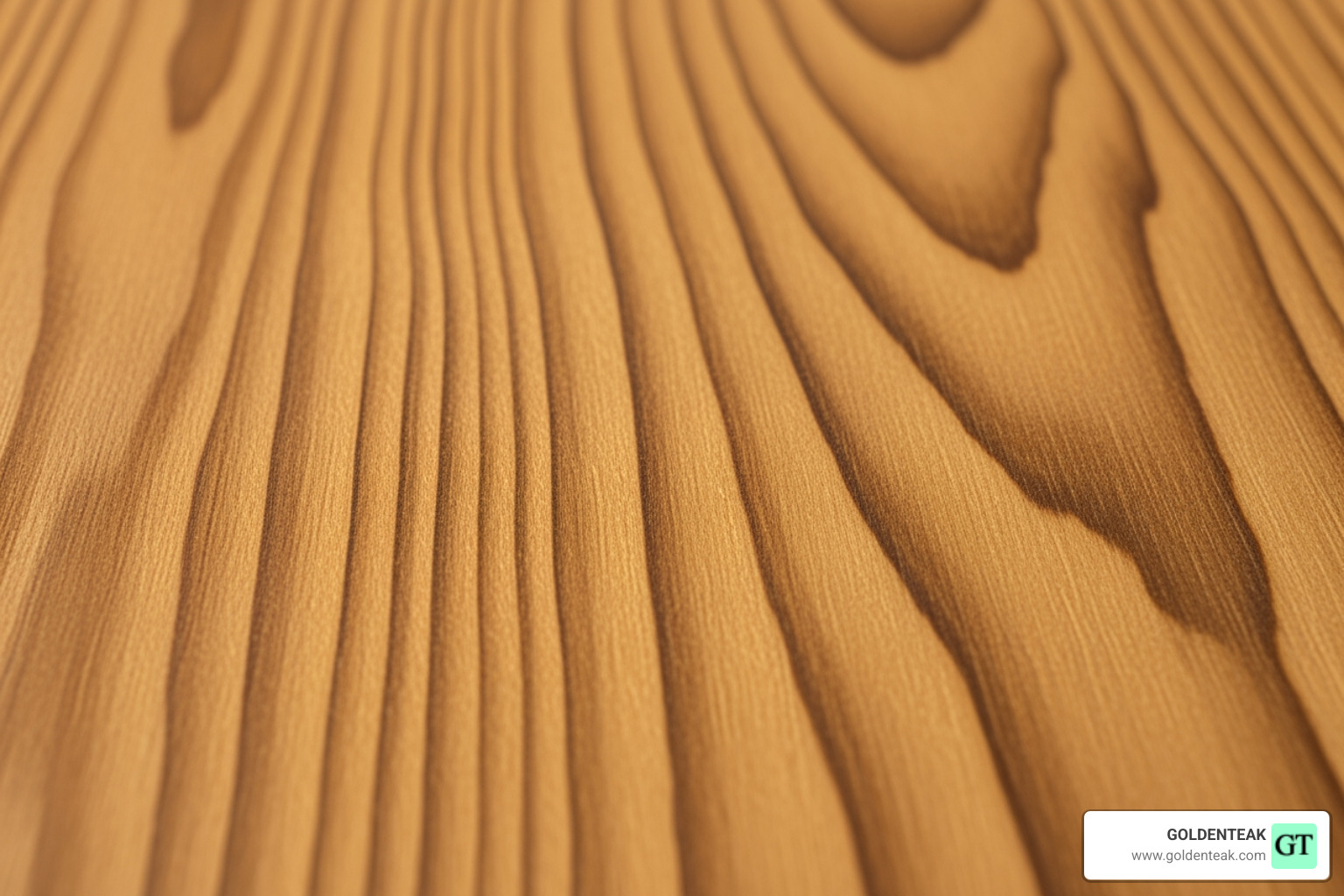 The rich grain and color of a Grade A teak wood plank - foldable chairs outdoor