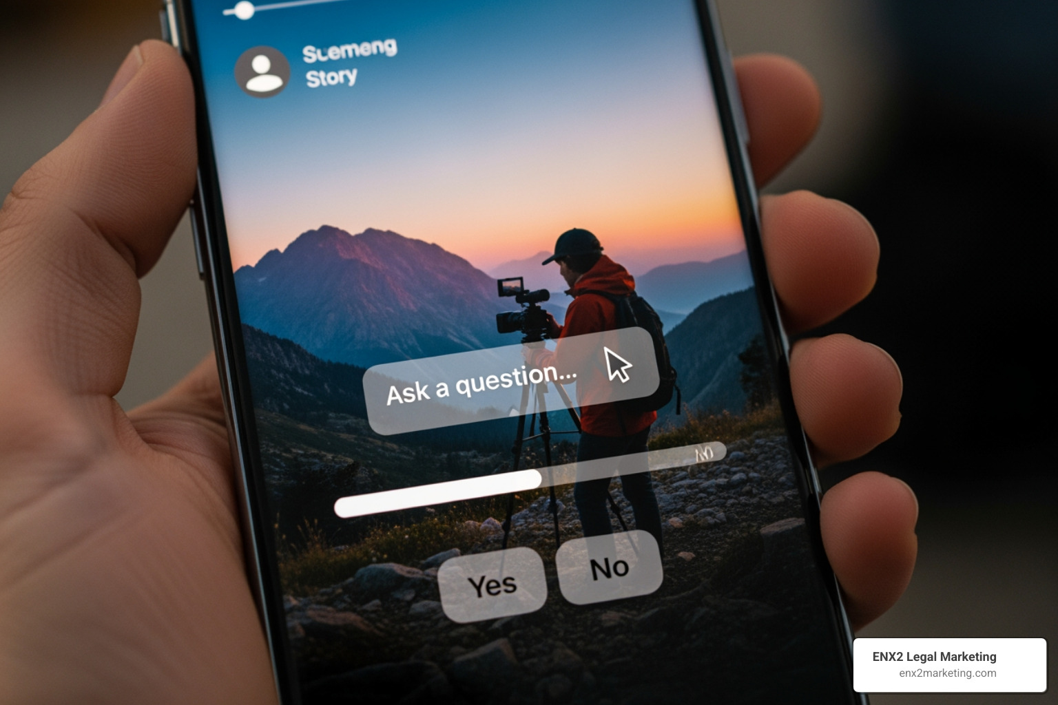 Image of Instagram Stories with interactive features - Instagram for lawyers Image of Instagram Stories with interactive features - Instagram for lawyers