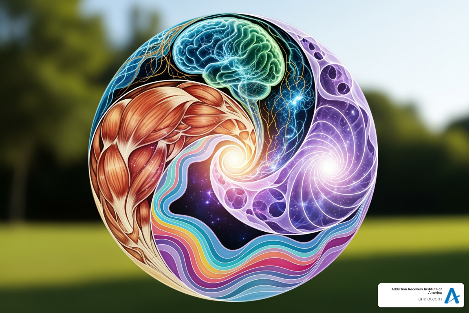 wellness wheel showing physical mental emotional and spiritual health - individualized addiction treatment