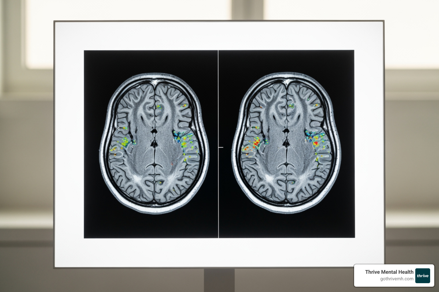 Brain scan showing neural changes after EMDR therapy for PTSD - Is EMDR Right for Everyone? The Science Behind the Debate