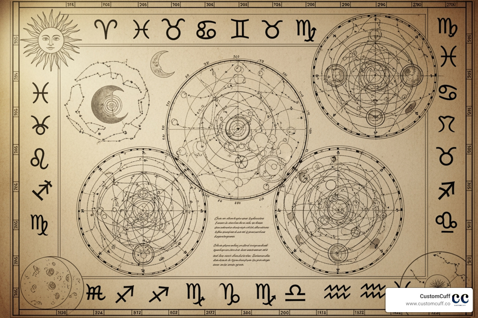 ancient astrological chart - zodiac signet ring ancient astrological chart - zodiac signet ring