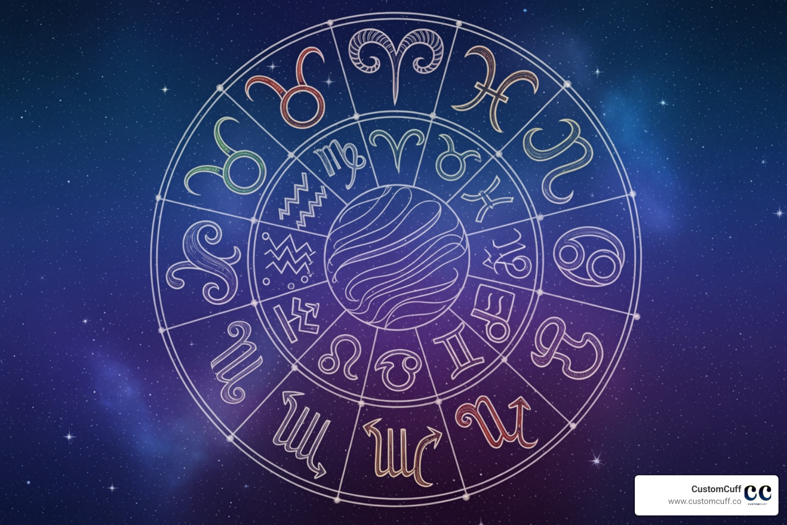 A beautifully designed chart showing the 12 zodiac symbols - solid gold zodiac necklace A beautifully designed chart showing the 12 zodiac symbols - solid gold zodiac necklace