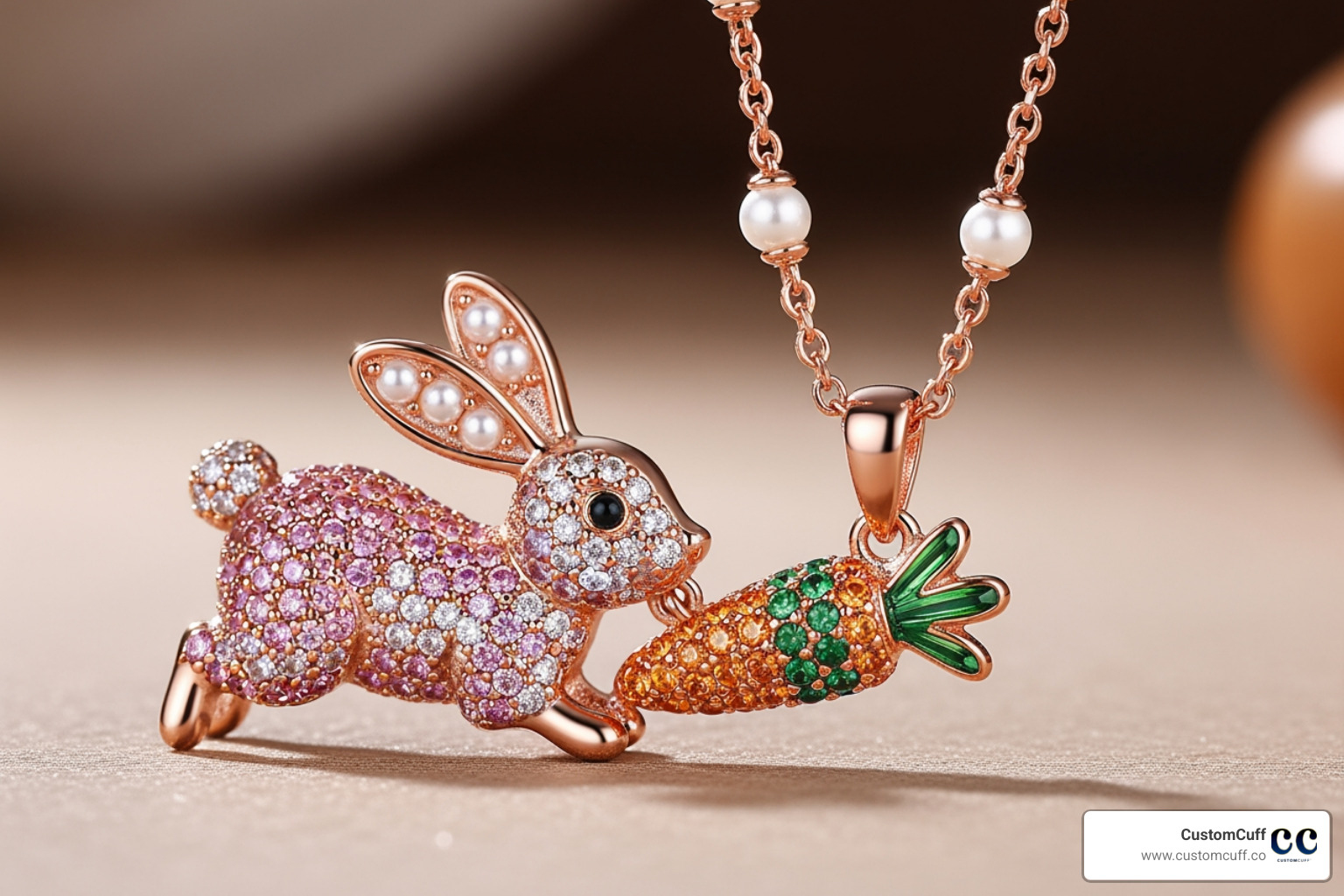 Swarovski Chinese Zodiac Rabbit Necklace - year of the rabbit necklace