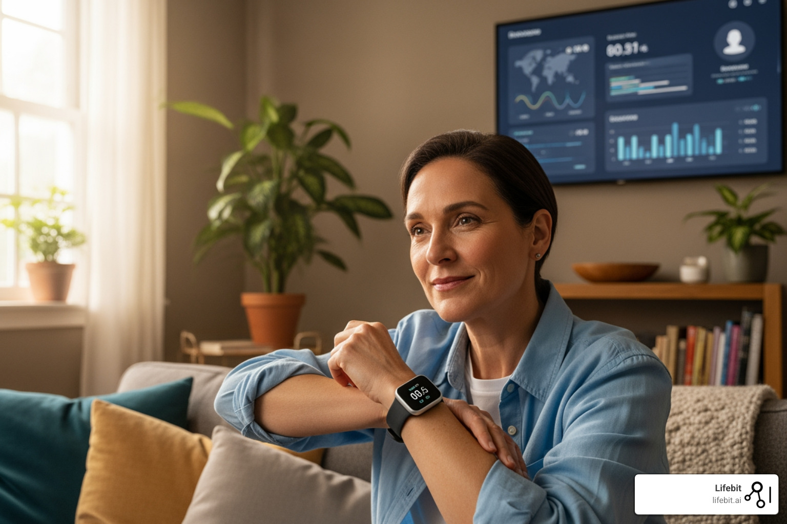 patient at home using a wearable device transmitting data to a clinician's dashboard - AI-Powered Clinical Trials: Real-World Examples Transforming Research in 2025 patient at home using a wearable device transmitting data to a clinician's dashboard - AI-Powered Clinical Trials: Real-World Examples Transforming Research in 2025