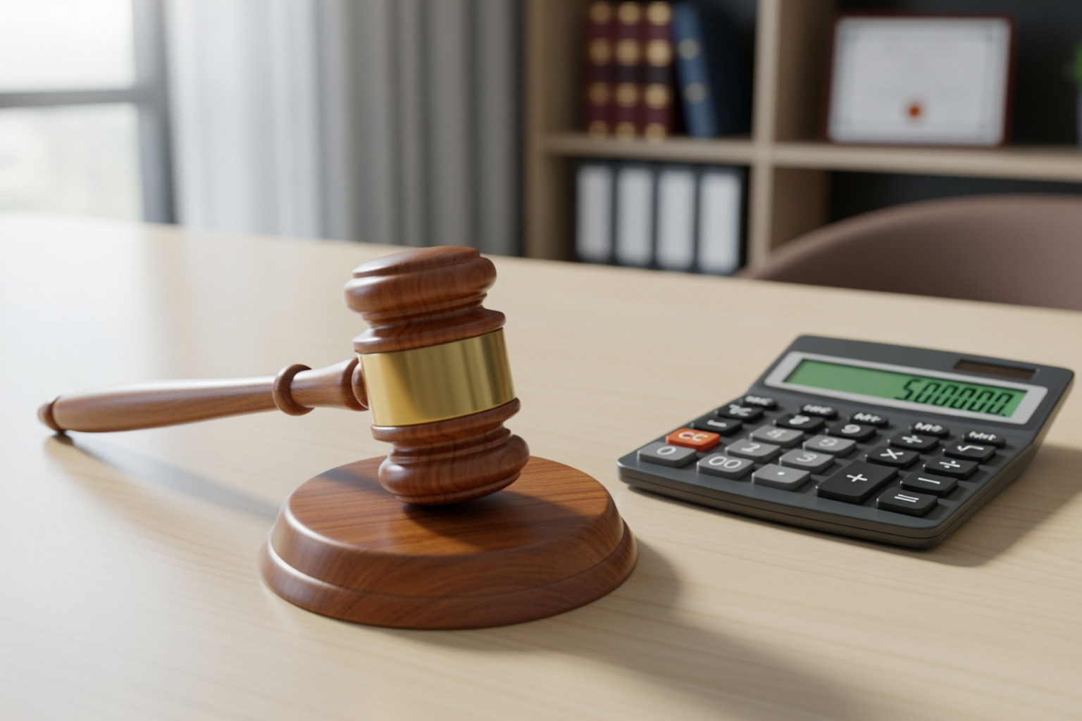 Gavel and a calculator - franchise exit strategy