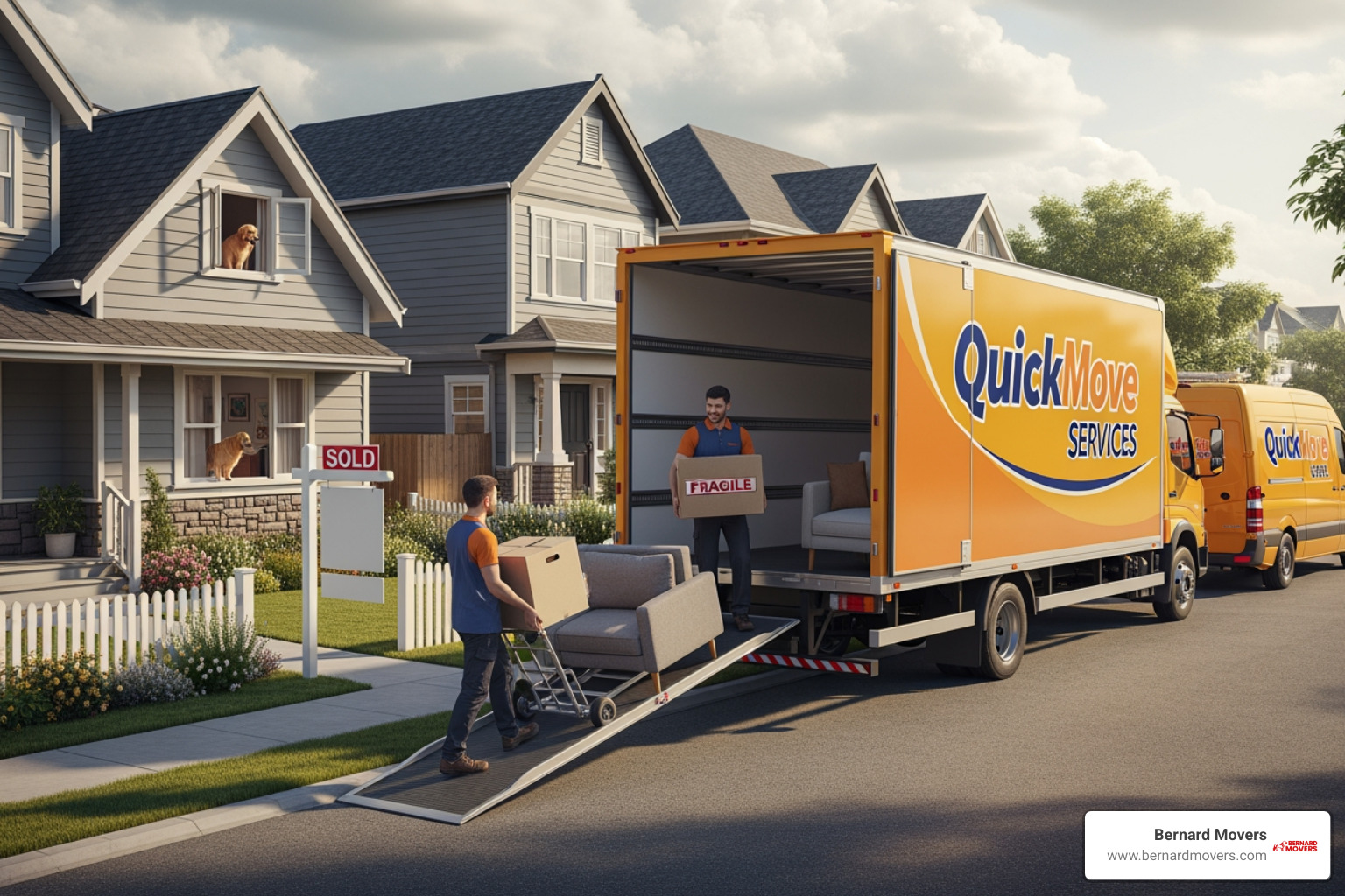 Neatly stacked and labeled moving boxes in a living room - nearby moving companies Neatly stacked and labeled moving boxes in a living room - nearby moving companies