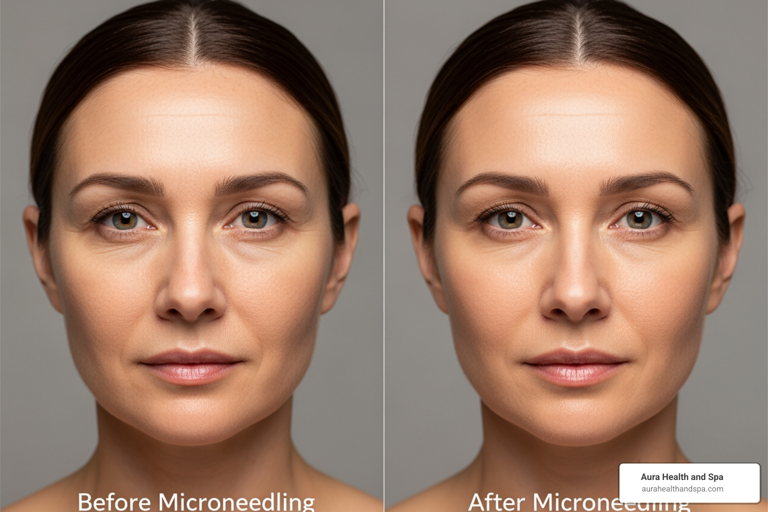 microneedling before and after for fine lines - collagen induction therapy near me