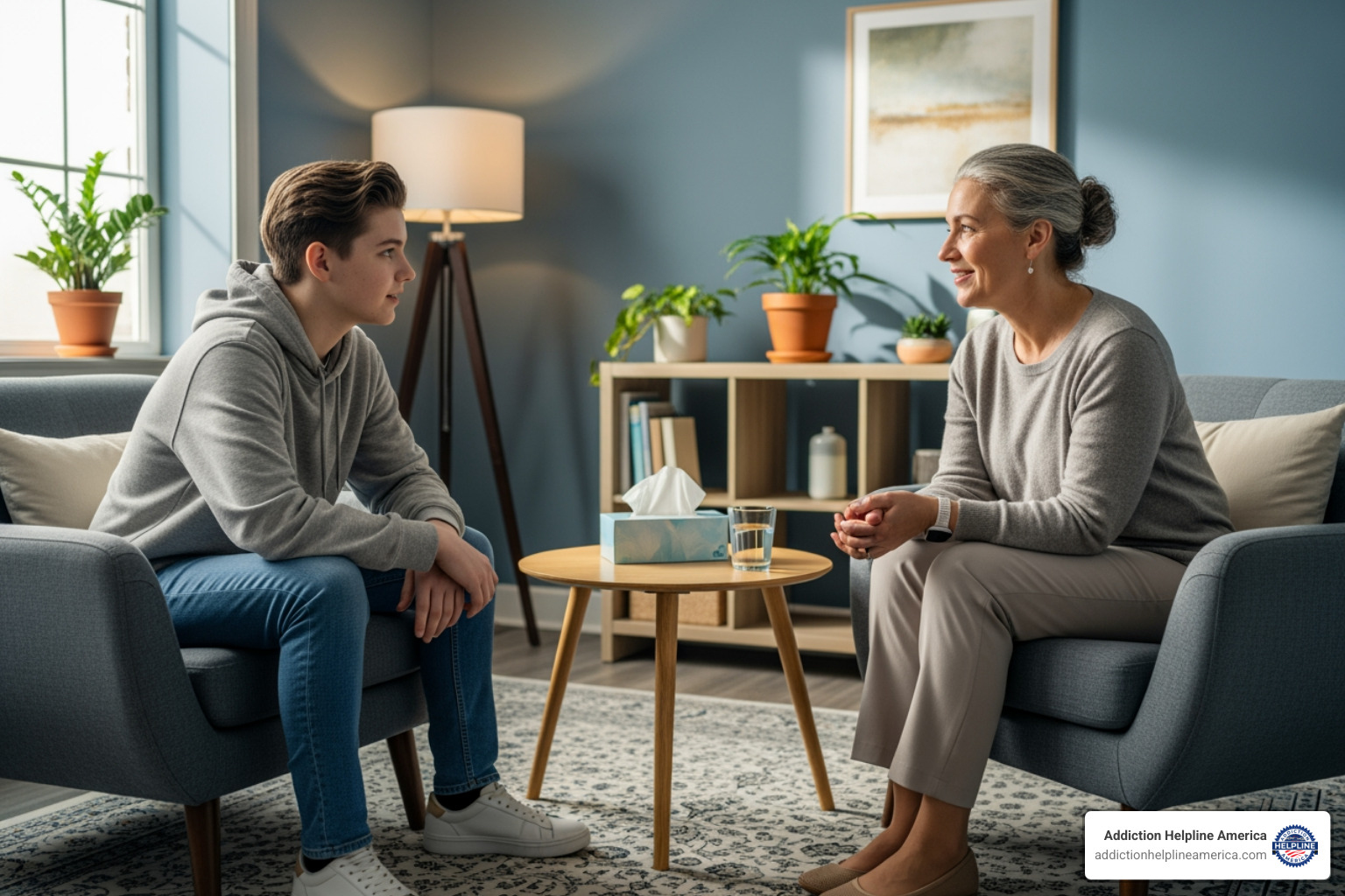 young person talking to a supportive adult - depression and anxiety therapist near me young person talking to a supportive adult - depression and anxiety therapist near me