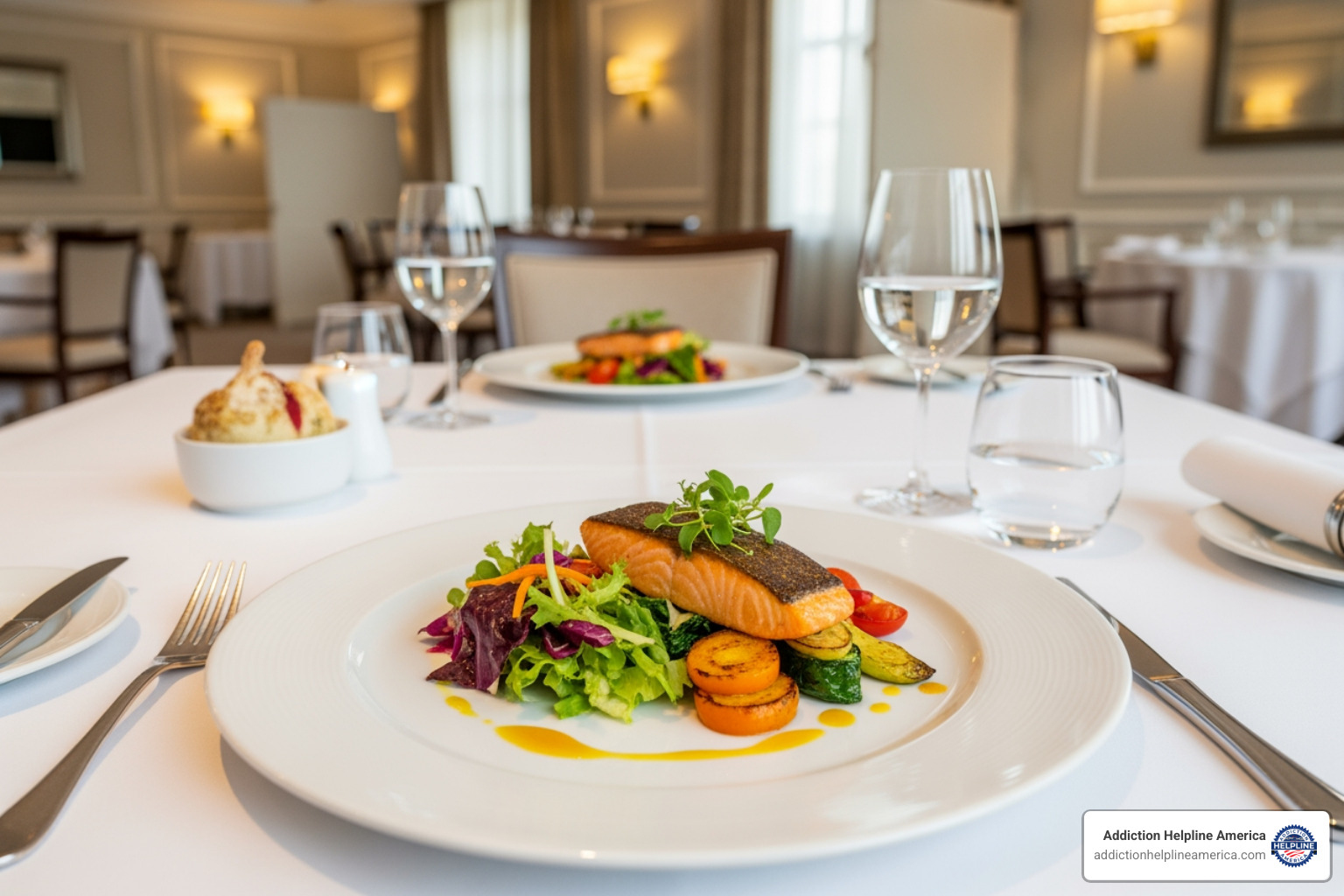 chef-prepared gourmet meal at a rehab center - luxury alcohol rehab chef-prepared gourmet meal at a rehab center - luxury alcohol rehab