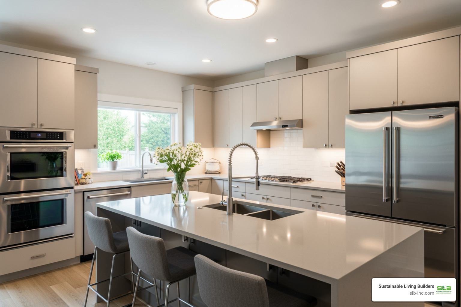 kitchen with ENERGY STAR appliances and LED lighting - increase home energy efficiency kitchen with ENERGY STAR appliances and LED lighting - increase home energy efficiency