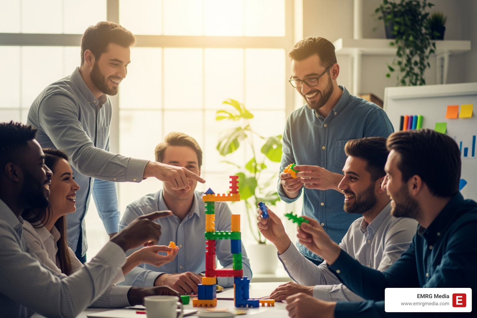 remote team laughing - small business team building remote team laughing - small business team building