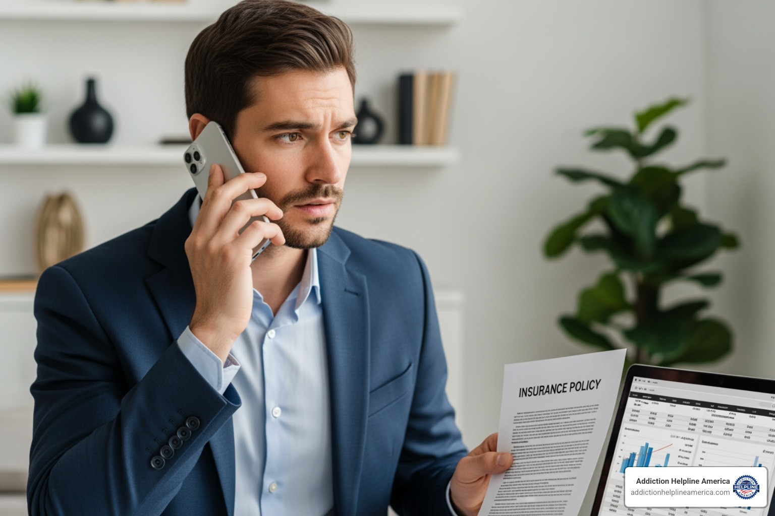 person on phone with insurance company - drug rehab centers in riverside ca person on phone with insurance company - drug rehab centers in riverside ca