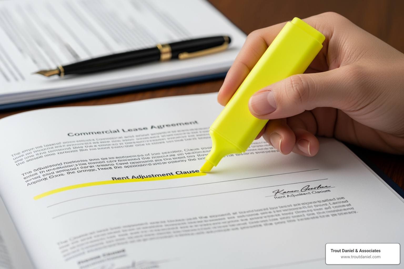 person highlighting clauses on a commercial lease agreement - rent commercial space 8e1ce2ab4f7f03bdcb3363bad5c422204dc68bbf