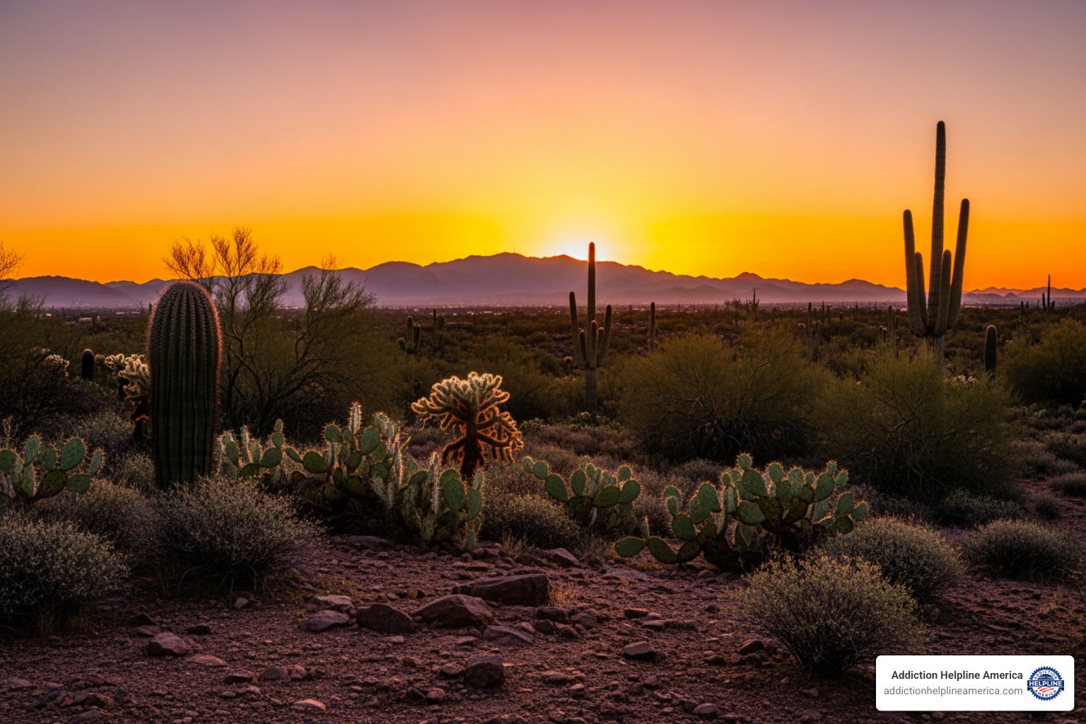 a sunrise over the Phoenix mountains - phoenix detox a sunrise over the Phoenix mountains - phoenix detox