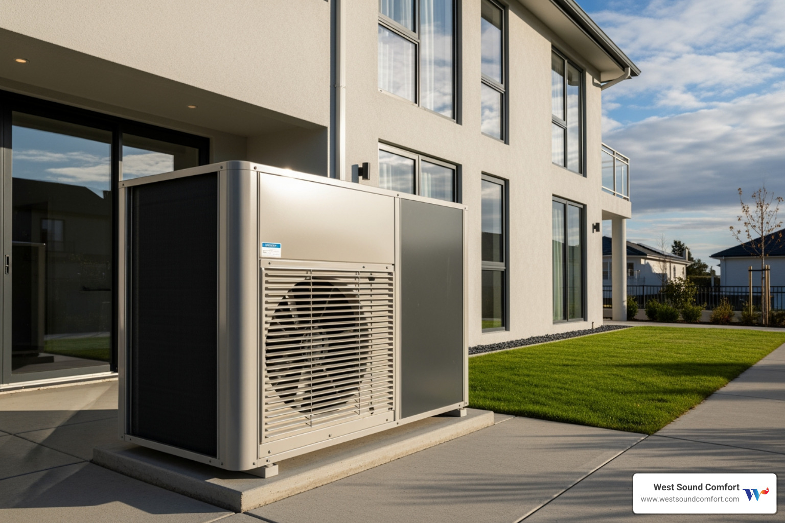 sleek, new outdoor AC unit - air conditioning replacement in carlsborg, wa sleek, new outdoor AC unit - air conditioning replacement in carlsborg, wa