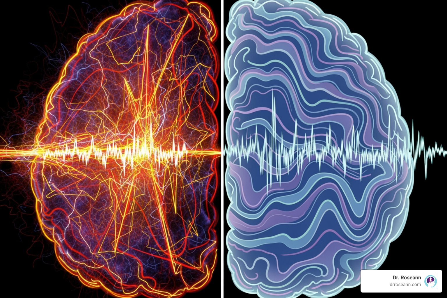 Dysregulated vs. regulated brainwave patterns - can neurofeedback therapy help memory