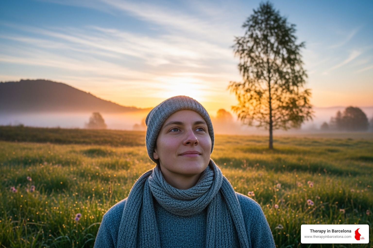 Person feeling relieved and looking forward - What is EMDR therapy