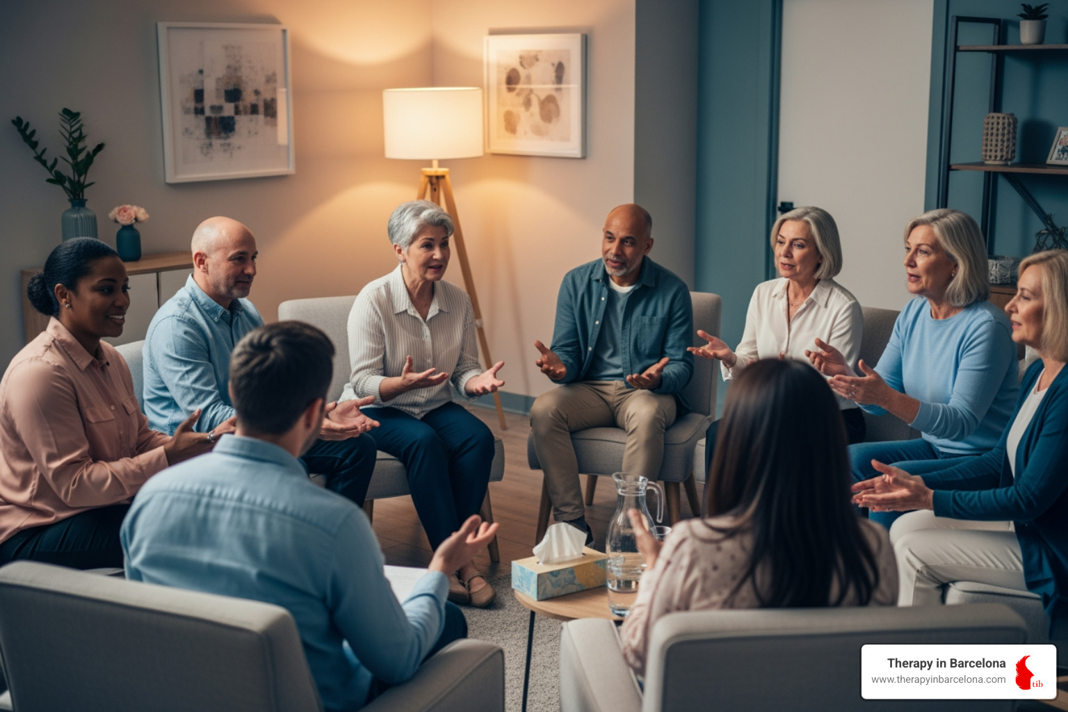 Diverse group of people, reflecting the international community in Spain - What is EMDR therapy