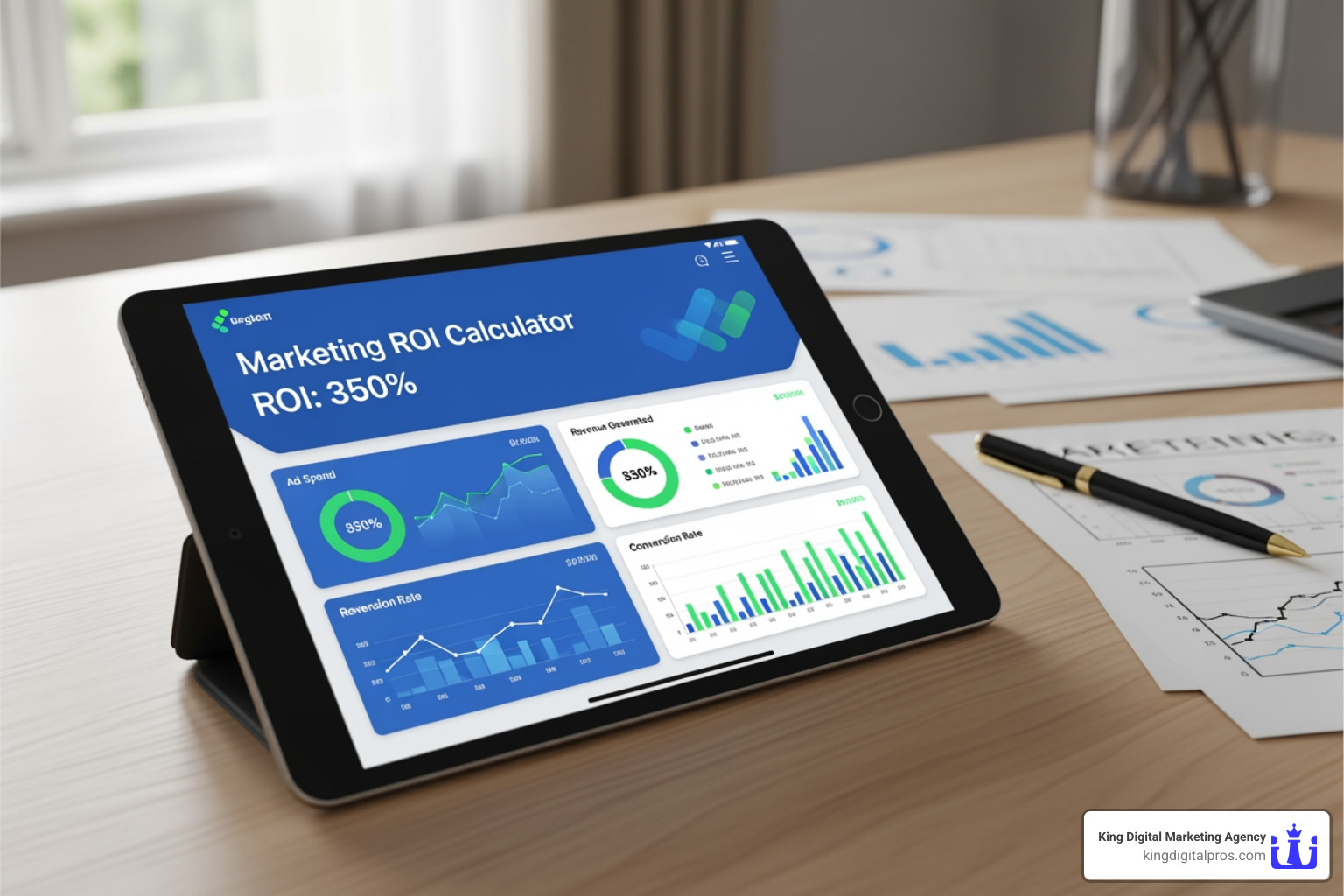 A clean, simple marketing ROI calculator interface - Marketing ROI Calculator A clean, simple marketing ROI calculator interface - Marketing ROI Calculator