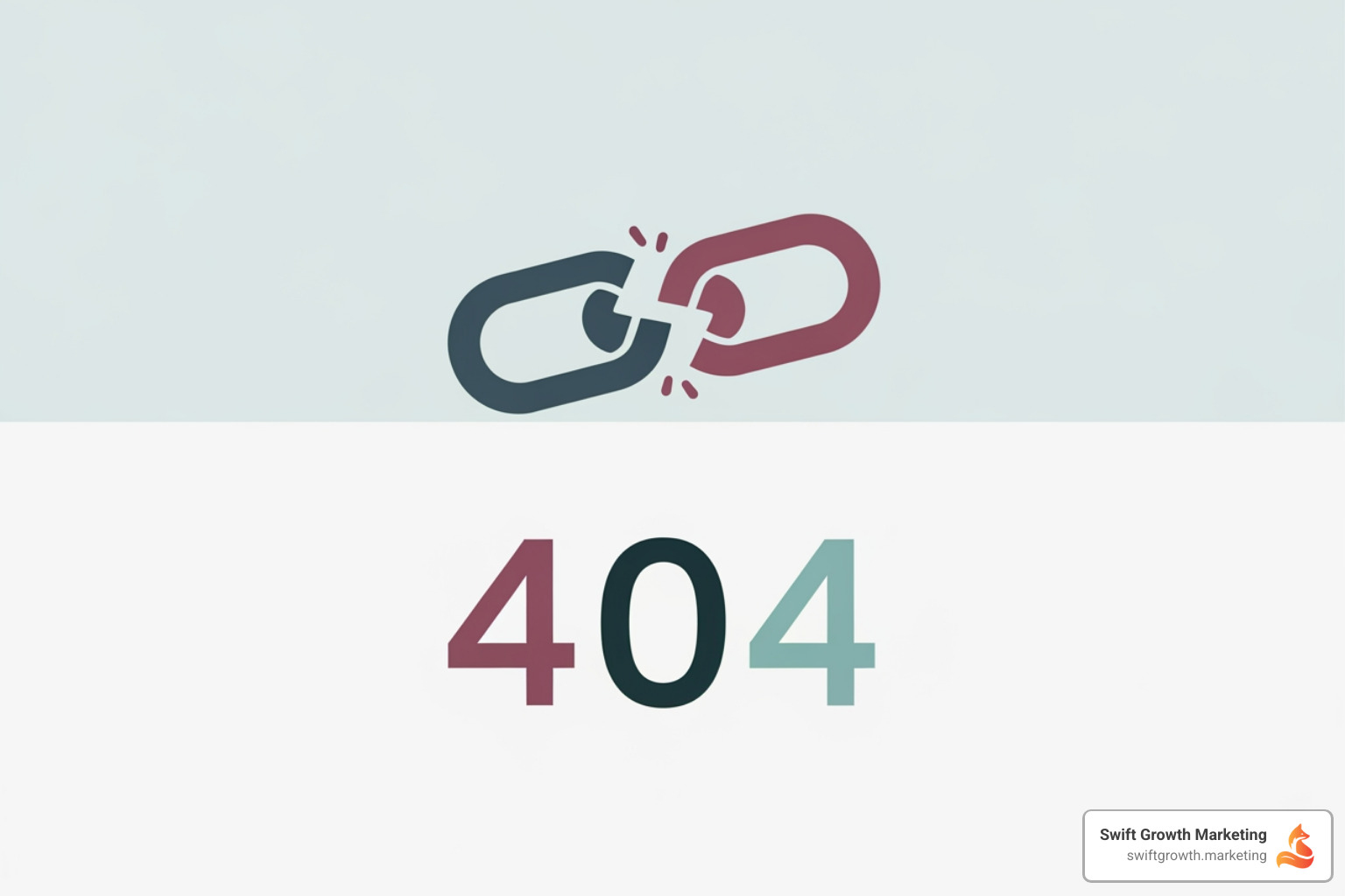 Illustration of a "404 Not Found" error page - shopify seo
