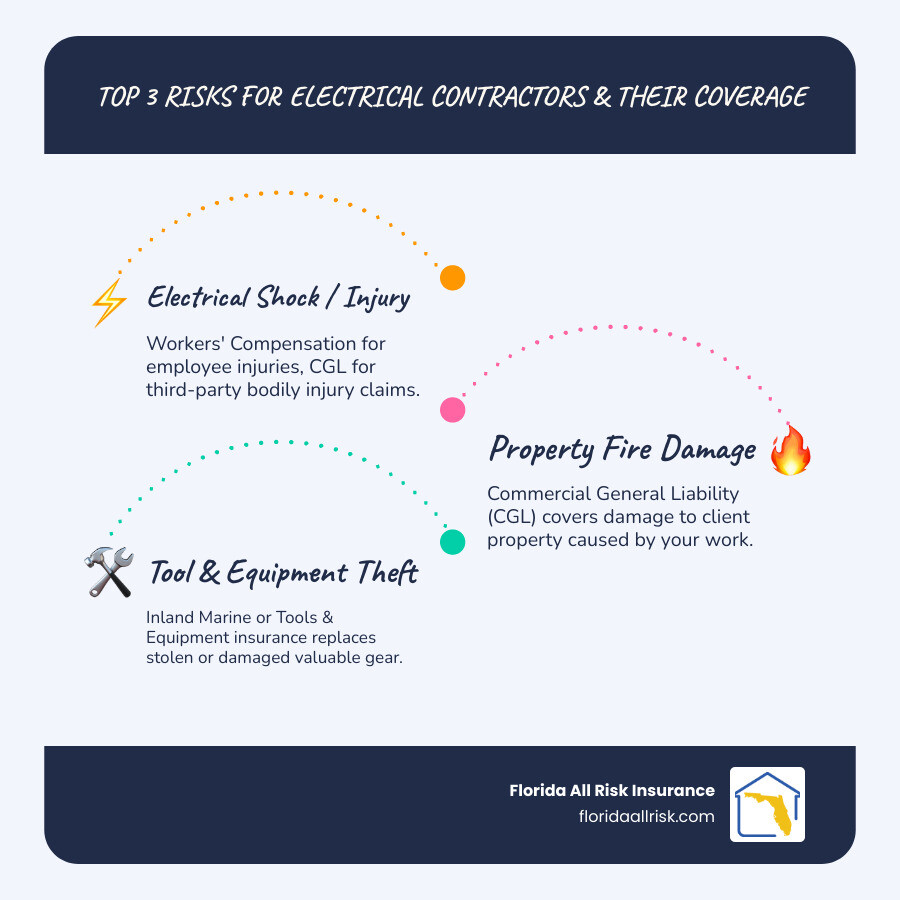 infographic showing electrical contractor insurance coverage types - electrical contractor insurance infographic infographic-line-3-steps-blues-accent_colors infographic showing electrical contractor insurance coverage types - electrical contractor insurance infographic infographic-line-3-steps-blues-accent_colors