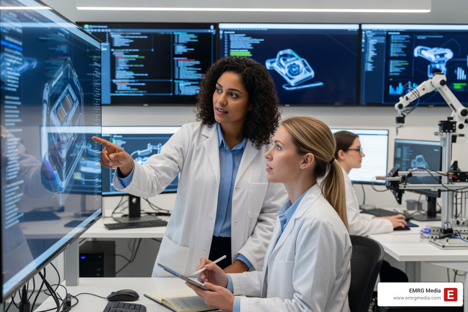 women collaborating in a modern tech or lab environment - nyc women's networking groups women collaborating in a modern tech or lab environment - nyc women's networking groups