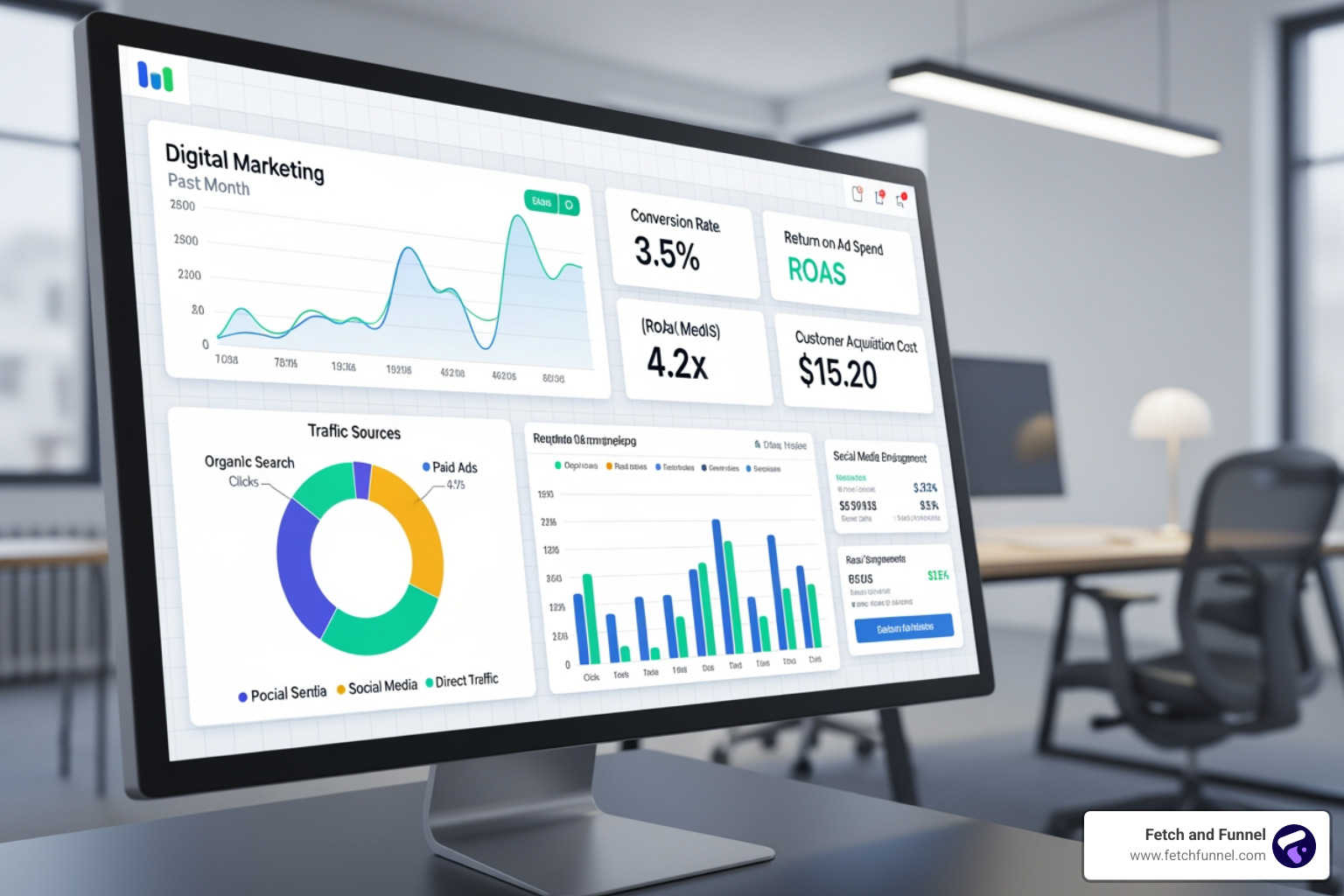 Marketing dashboard showing KPIs - What is programmatic advertising Marketing dashboard showing KPIs - What is programmatic advertising