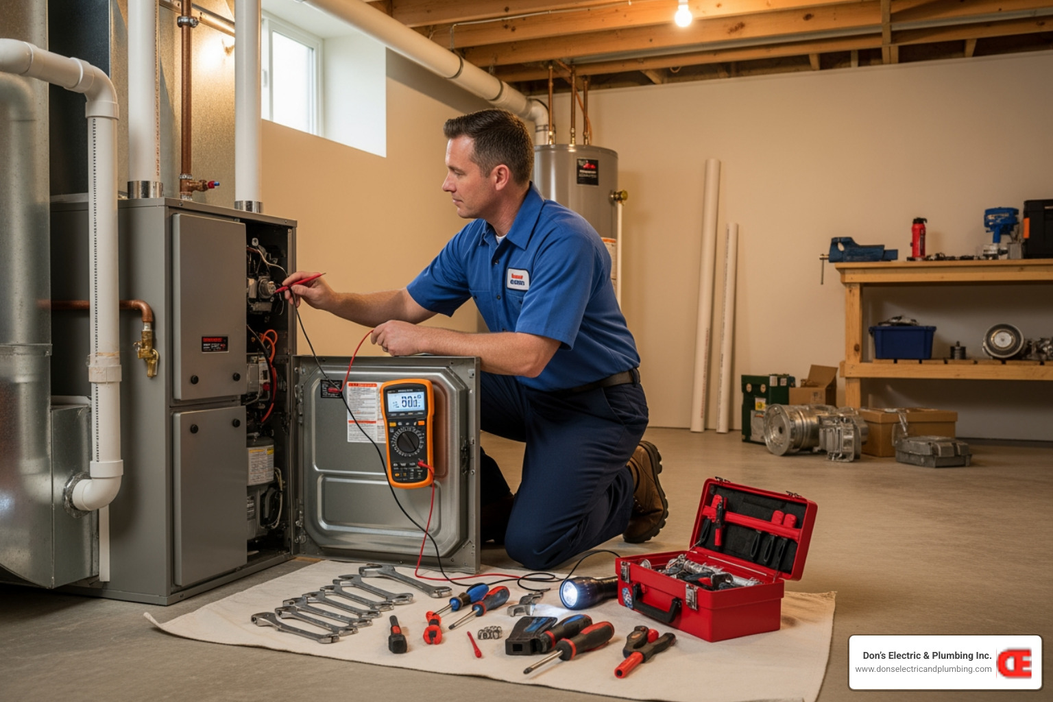 technician performing routine furnace maintenance - energy efficient furnace canajoharie technician performing routine furnace maintenance - energy efficient furnace canajoharie