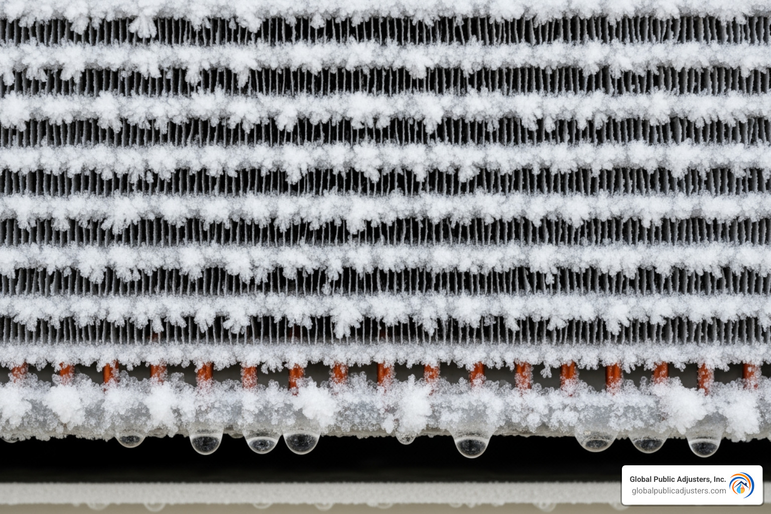 Frozen evaporator coil - water leak in aircon