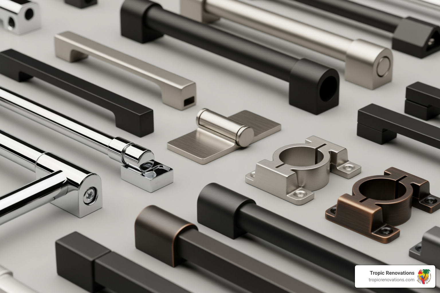 hardware finishes for glass enclosures - Custom glass enclosures