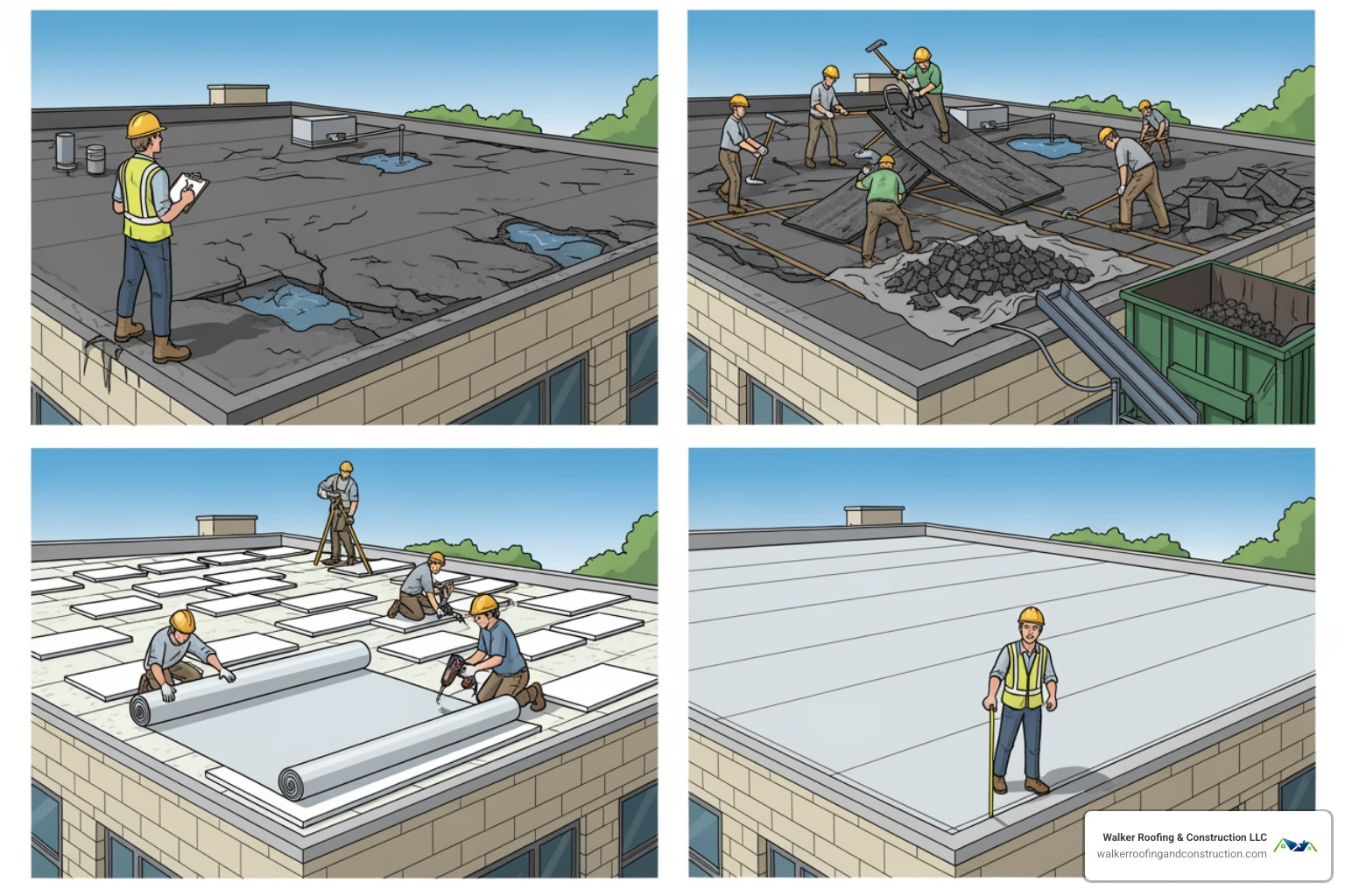 step-by-step diagram of a roof replacement - commercial roofing contractors ohio step-by-step diagram of a roof replacement - commercial roofing contractors ohio