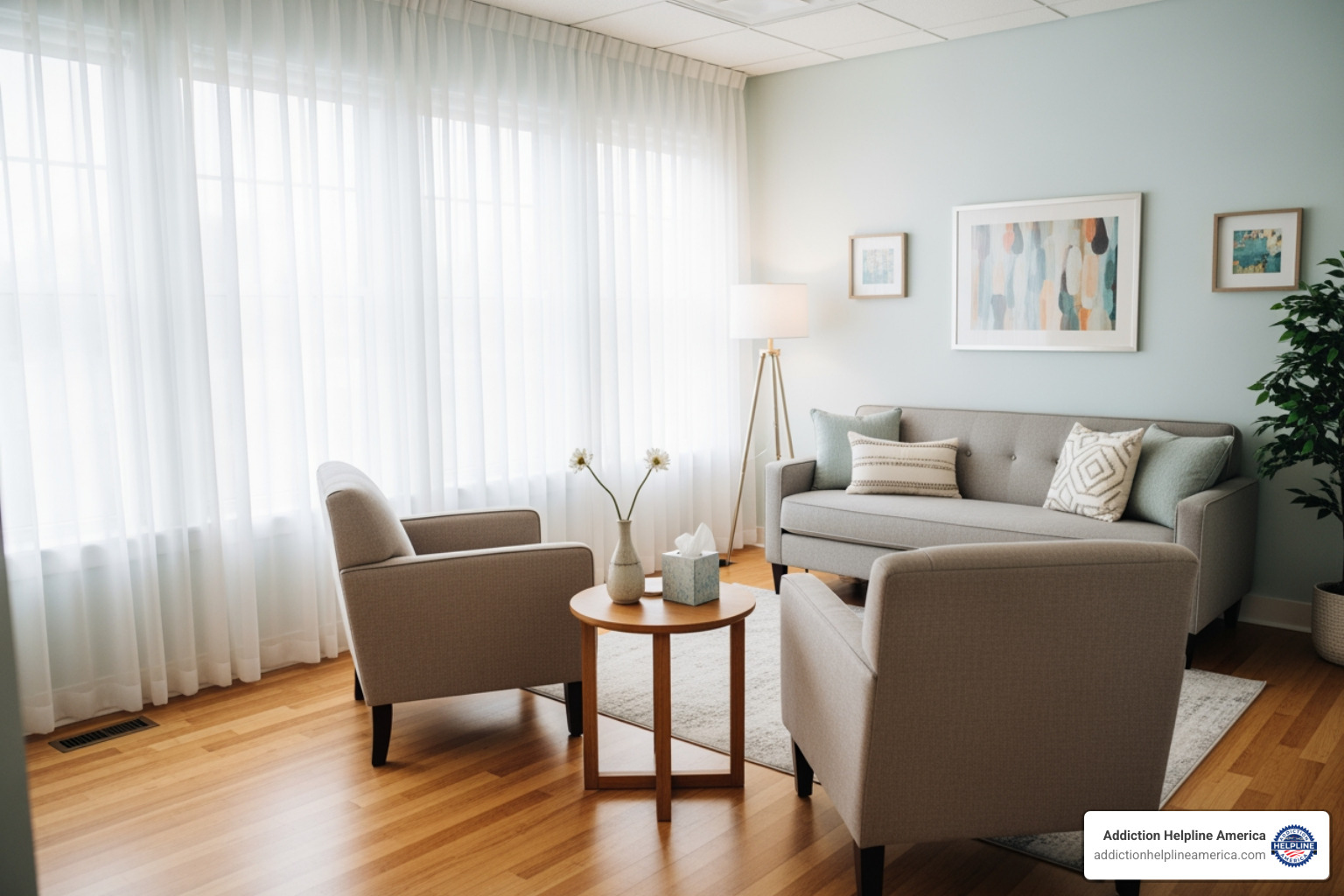 a serene counseling session room - drug rehab centers in el paso