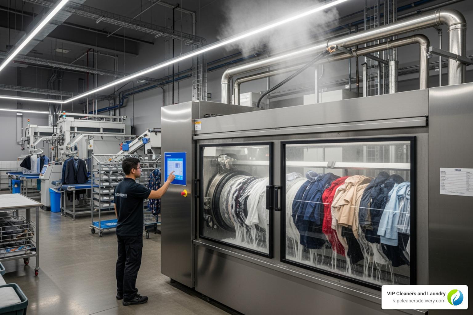 modern dry cleaning machine - dry cleaning service