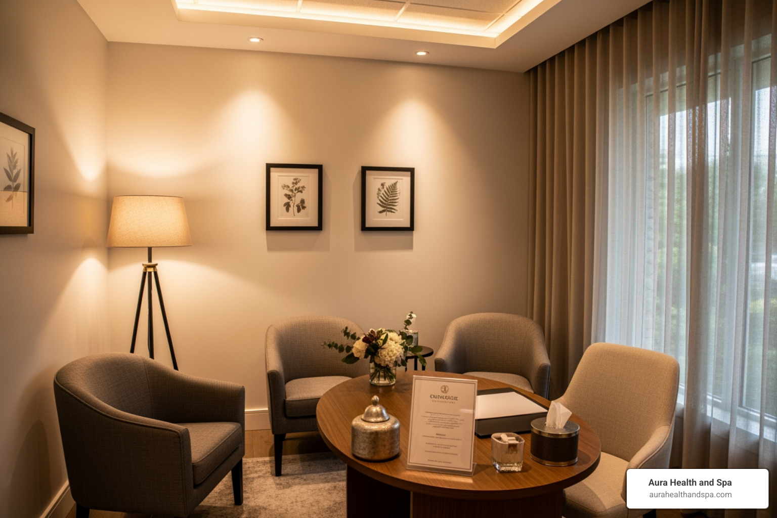 professional and welcoming consultation room - botox michigan