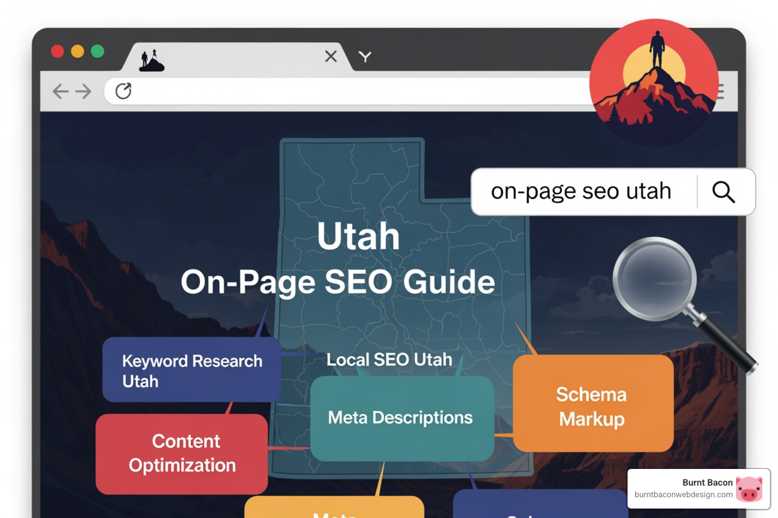 of a poorly designed mobile website next to a well-designed one - on-page seo utah