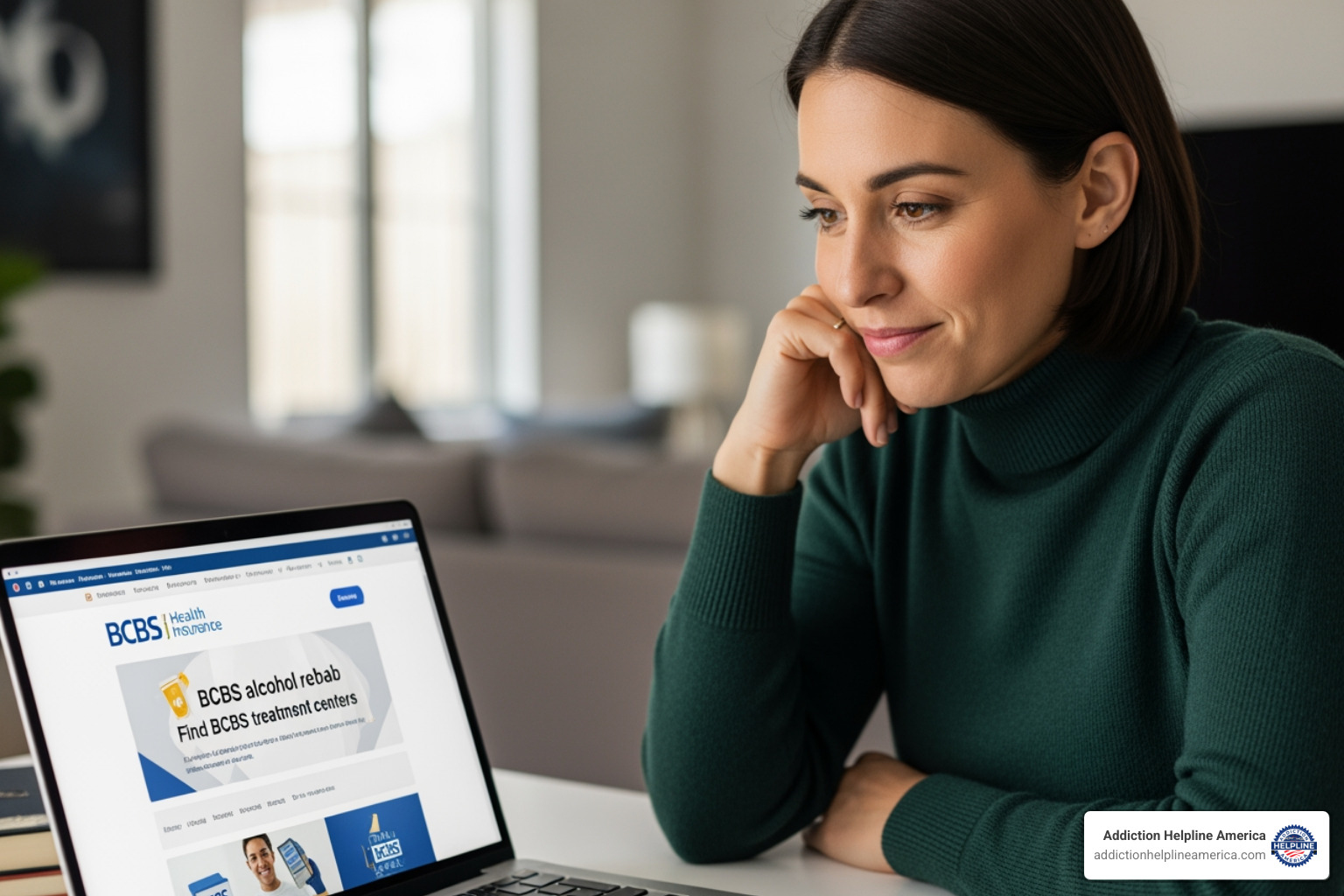 person using BCBS provider search tool on laptop - alcohol treatment centers that accept bcbs person using BCBS provider search tool on laptop - alcohol treatment centers that accept bcbs