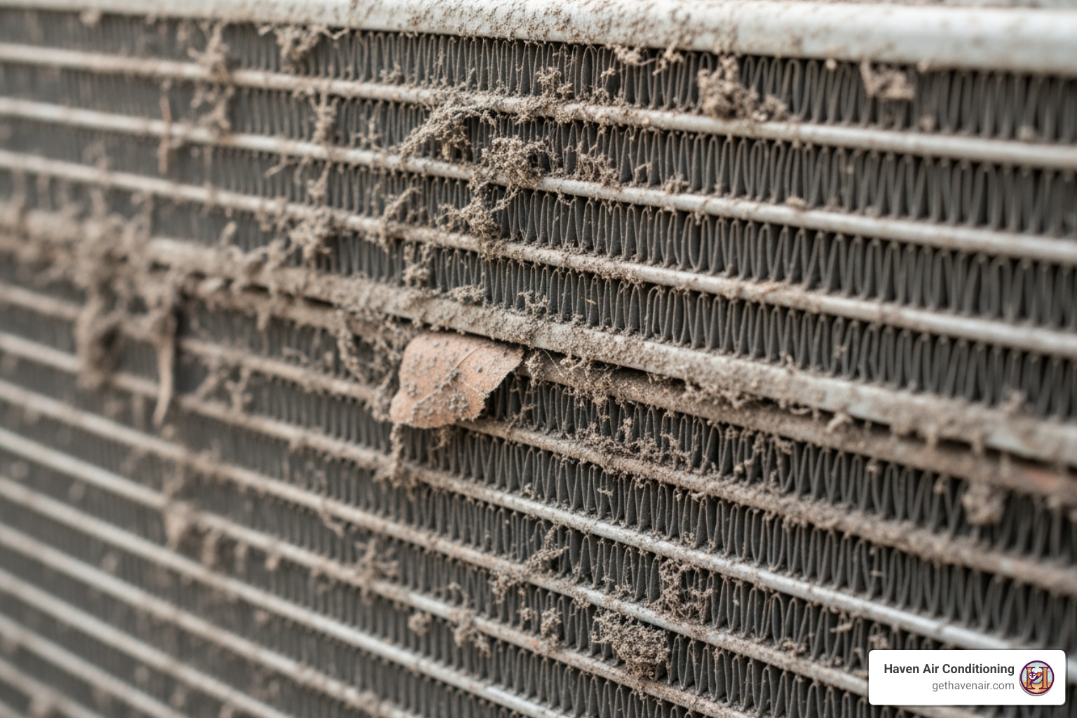 dirty, clogged AC coil covered in dust and debris - AC coil cleaning dirty, clogged AC coil covered in dust and debris - AC coil cleaning