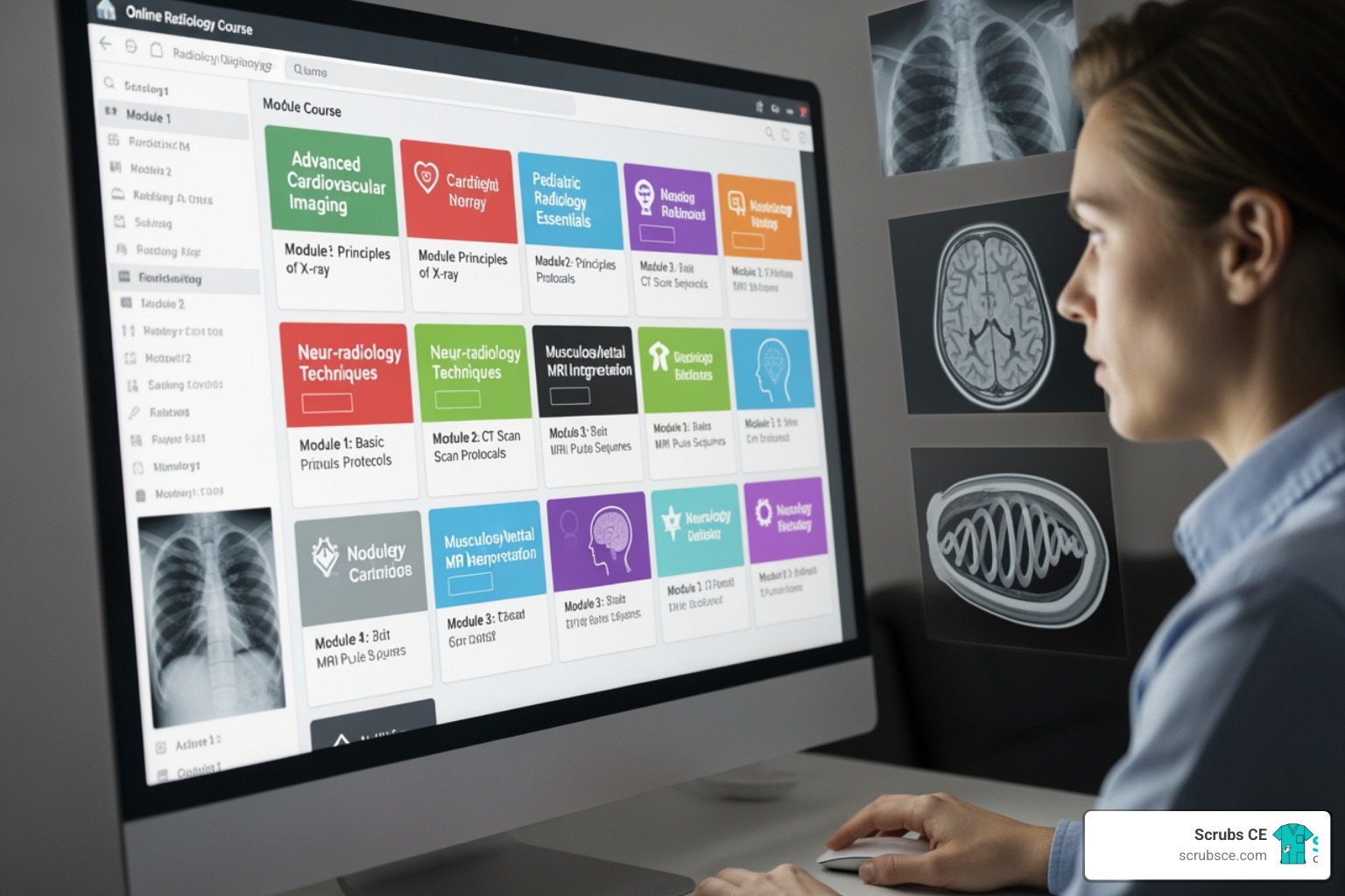 digital library of online radiology courses - free ce radiology credits