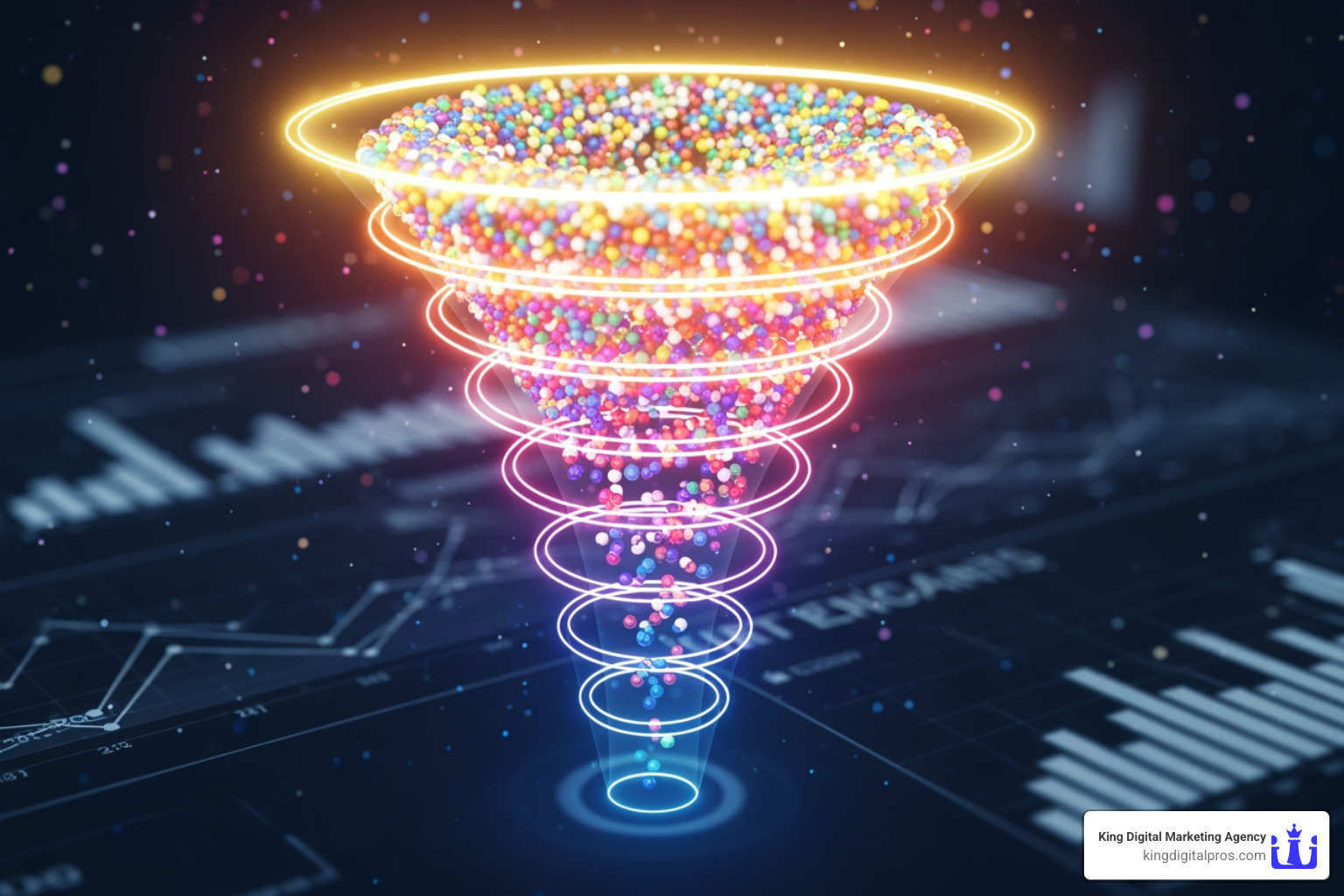 dashboard from an analytics tool showing a funnel report - funnel analysis